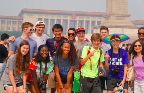 Students in the Forbidden City in China