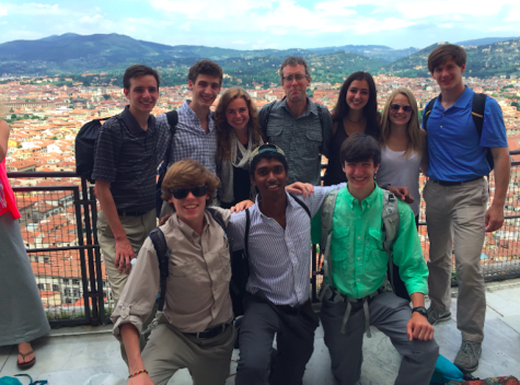 Seniors on top of the duomo (cathedral) in Florence, Italy