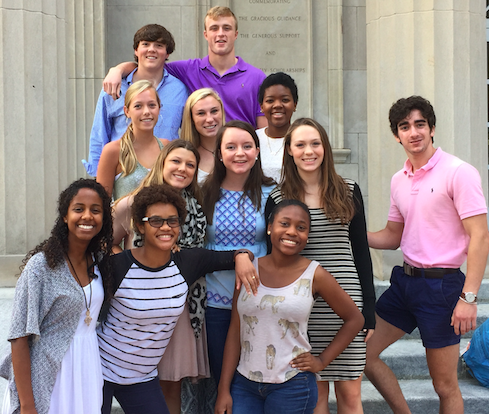 From Left to Right: Row 4 – John Kibler, Tyler Gillikin; Row 3 – Claudia Ziegler, Margaret Maxwell, Ashley Daniels; Row 2 – Meghan Cobler, Laura Schramm, Pierson Klein, Zack Saffran; Row 1 – Berhan Getachew, Drew Borders, Tate Burwell; Not Pictured - Joseph Rodriguez, Kate Cordle, Morgan Brister, Emily Cooper