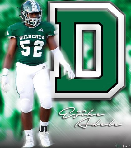 Adele recently announced his commitment to play football at Dartmouth College.
