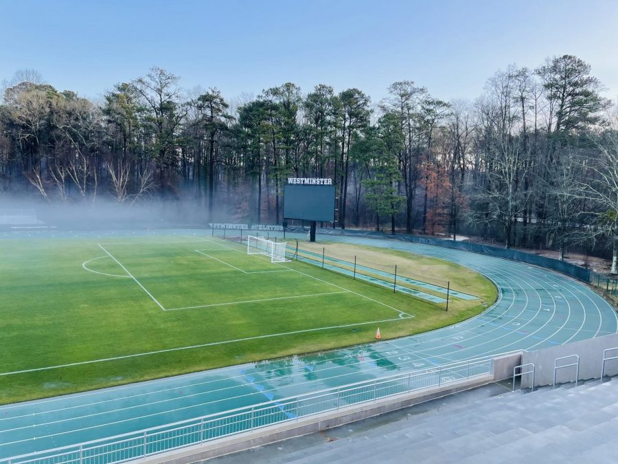 The Westminster track is where track athletes practice and where track meets are held.
Credit Sunanya Guthikonda