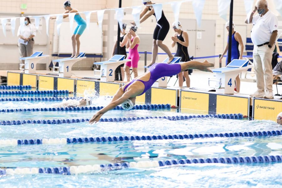 Westminster swimmers at the 2021 state championship