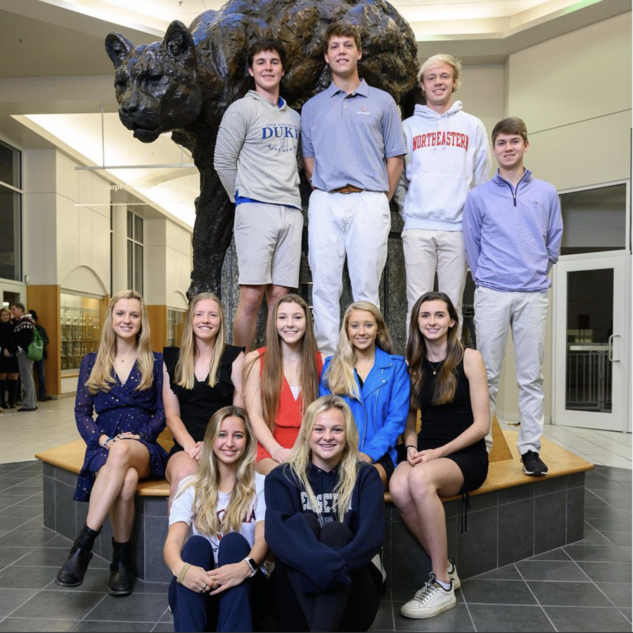 Seniors sign letters of intent for playing Division 1 athletics