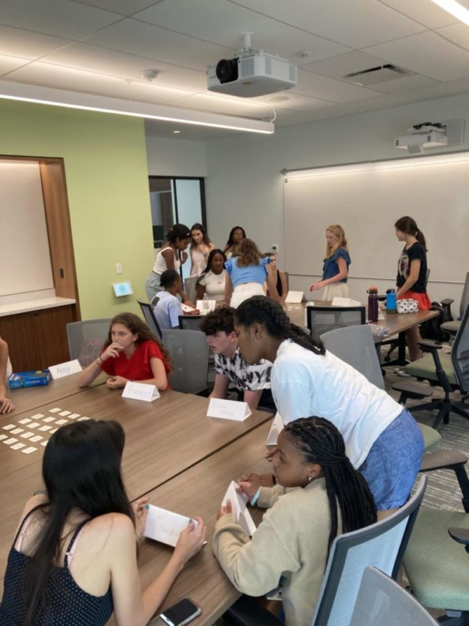 Westminster’s new Civil Dialogue Fellows get to know each other through fun activities.