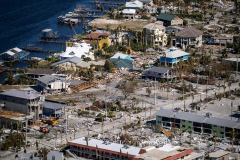 Category 4 Hurricane Ian destroys properties in Fort Myers Beach, Florida. (Courtesy of https://gntnews.com/)

