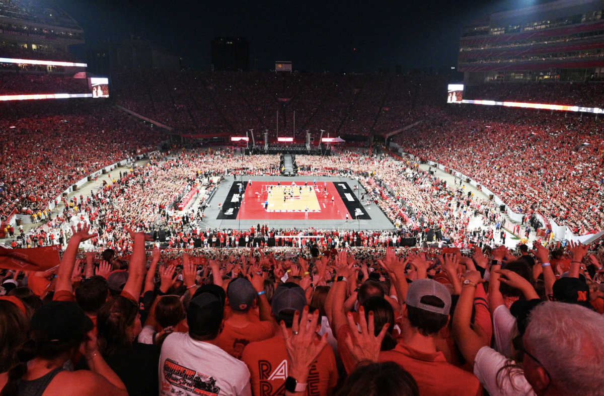 View+of+attendance+record-breaking+Volleyball+game+%2885%2C458+people%29.+%0A%0ACredit%3A+NBC+News%0A%0A