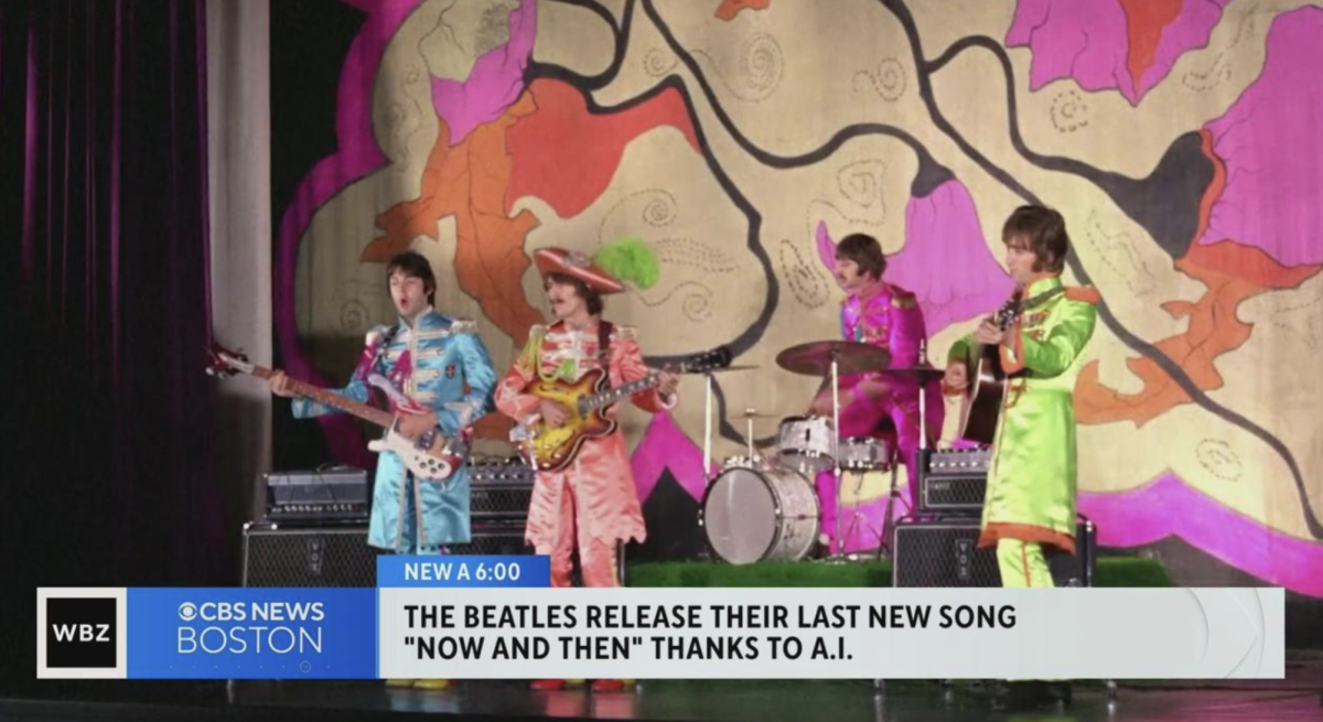 Image from CBS news story on how the beatles release their last new song, “Now and then”
Credit: CBS News